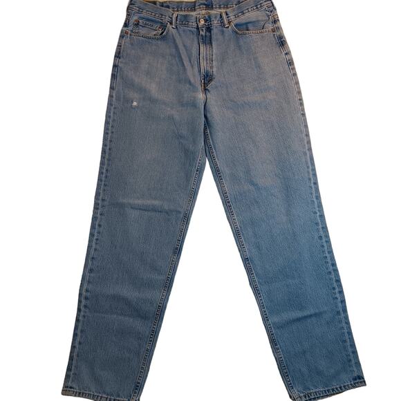 Levis 560 Jeans 39X37 Light Wash Distressed Relaxed Baggy Skate Street - Picture 1 of 15